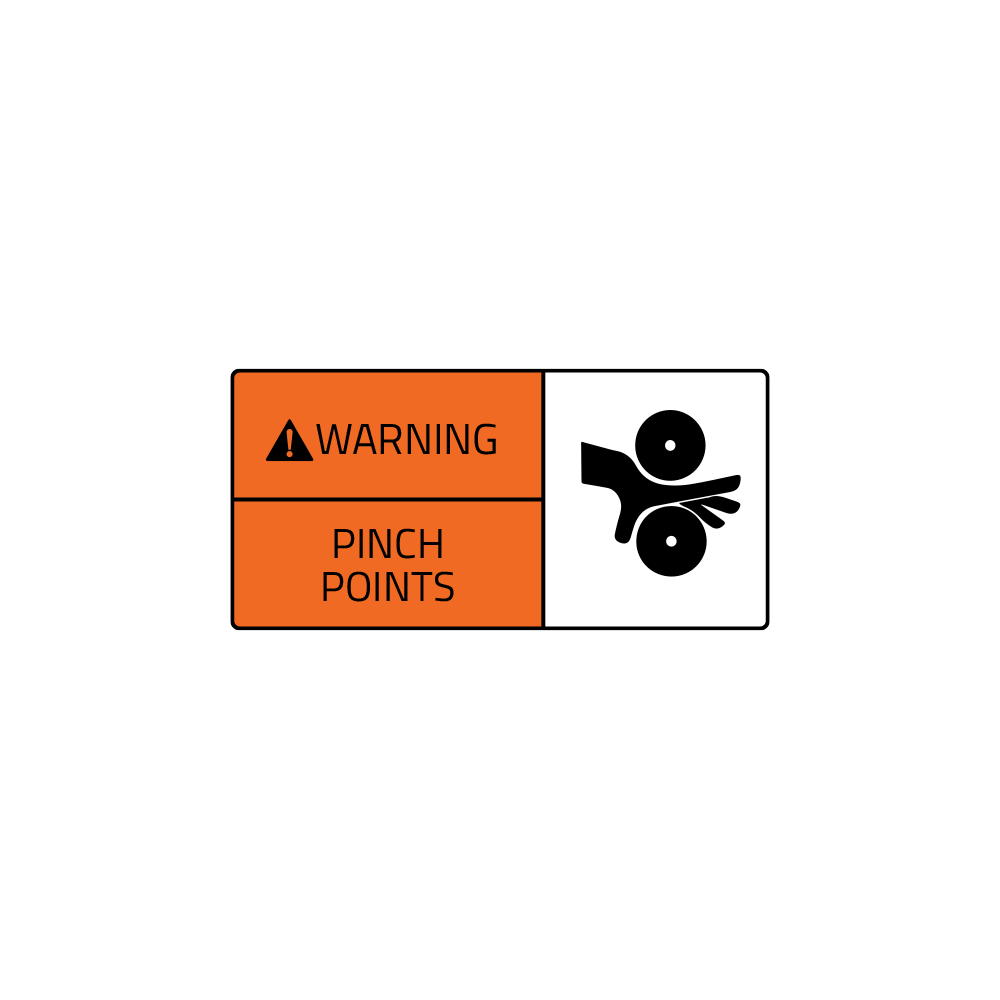 Warning Decal - Pinch Point