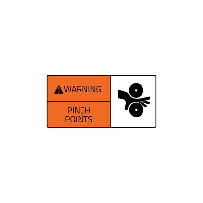 Warning Decal - Pinch Point