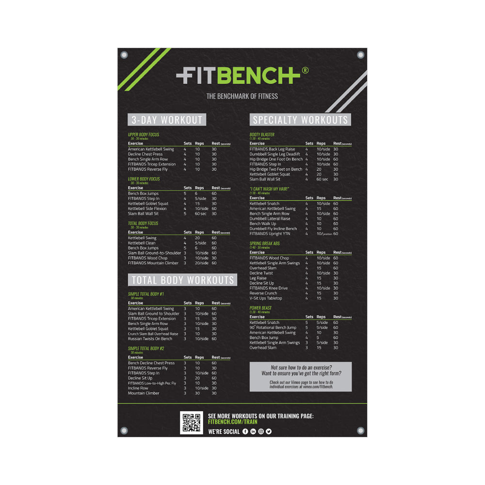2-Sided Workout Poster